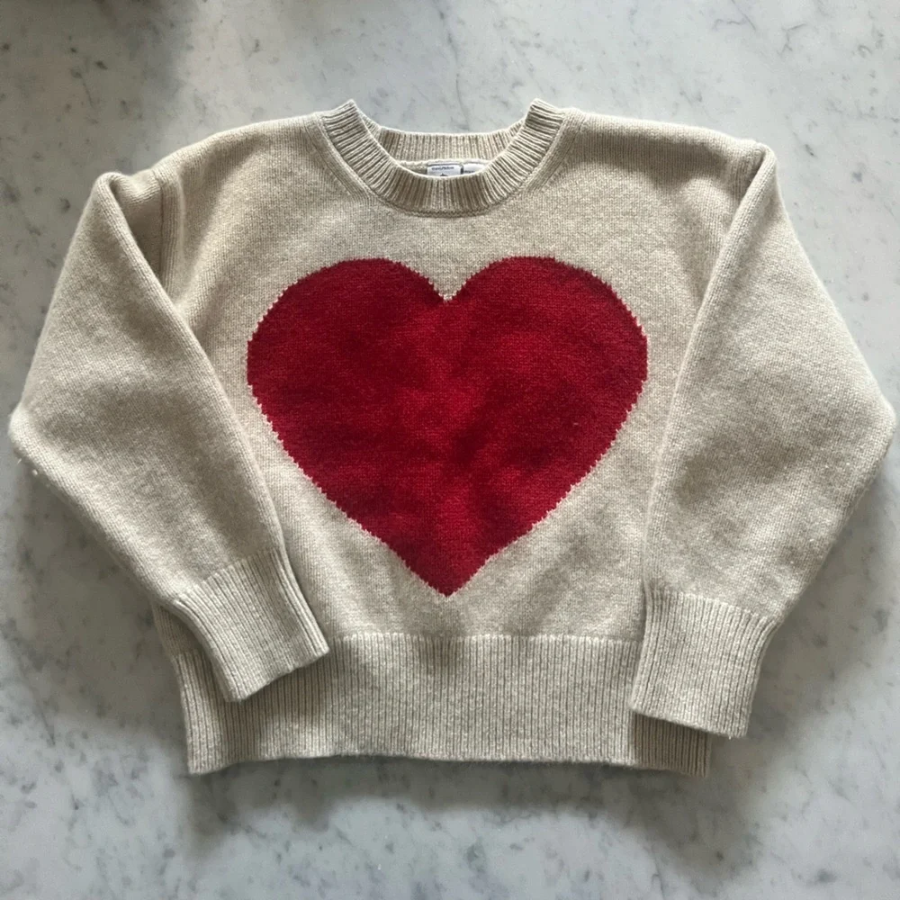 Petit Bateau Heart Cream Sweater - Picture 2 of 7